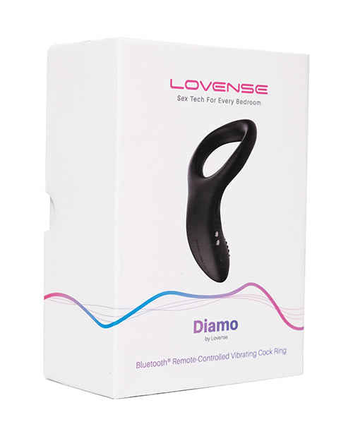 Anillo vibrador para pene Lovense Diamo - Negro