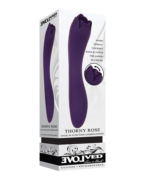 Masajeador de doble punta Thorny Rose - Morado