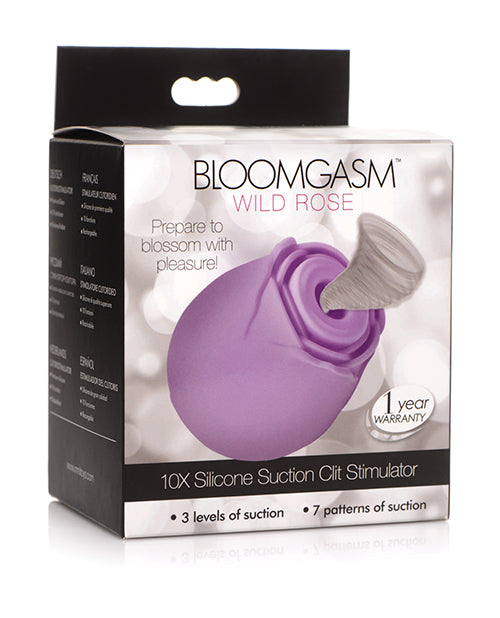 Vibromasseur clitoridien à aspiration Bloomgasm Wild Rose - Violet