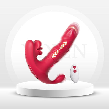 Vibrador Llevable Propulsor de Triple Estimulación ThrustMuse
