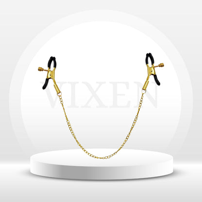 Pinzas ajustables para pezones GildedTease BDSM