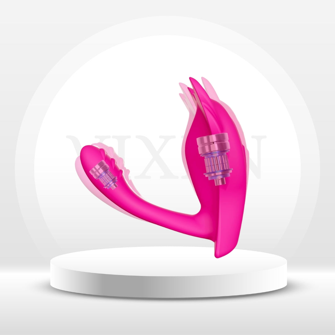 Vibrador de clítoris portátil FlutterSync controlado por aplicación