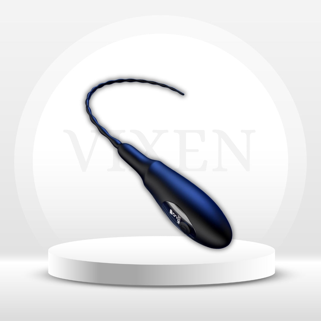 Sonda uretral vibratoria PulseSound con tapón para pene
