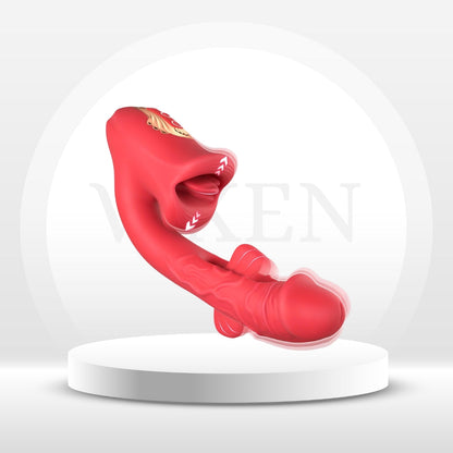 Vibreur rose à langue mobile LipLash contrôlé par application