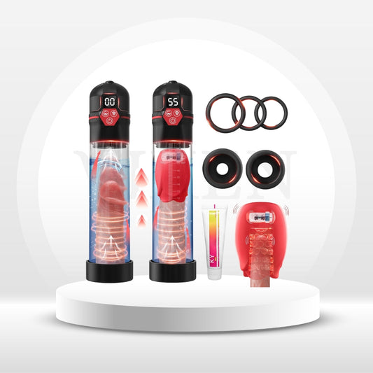 PowerPump Electric Penis Pump 5 Suction 7 Vibe Modes