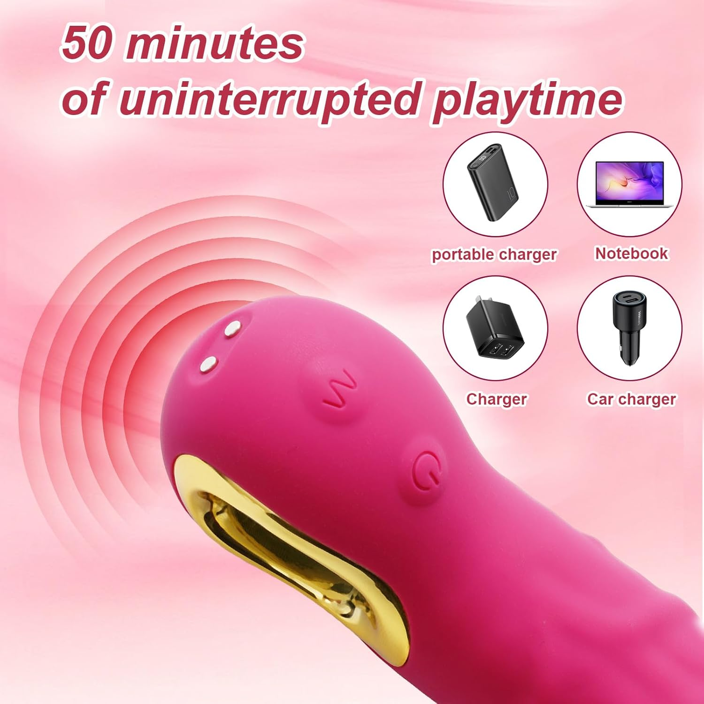 ScarletPulse 8.7-Inch G-Spot Dildo Vibrator