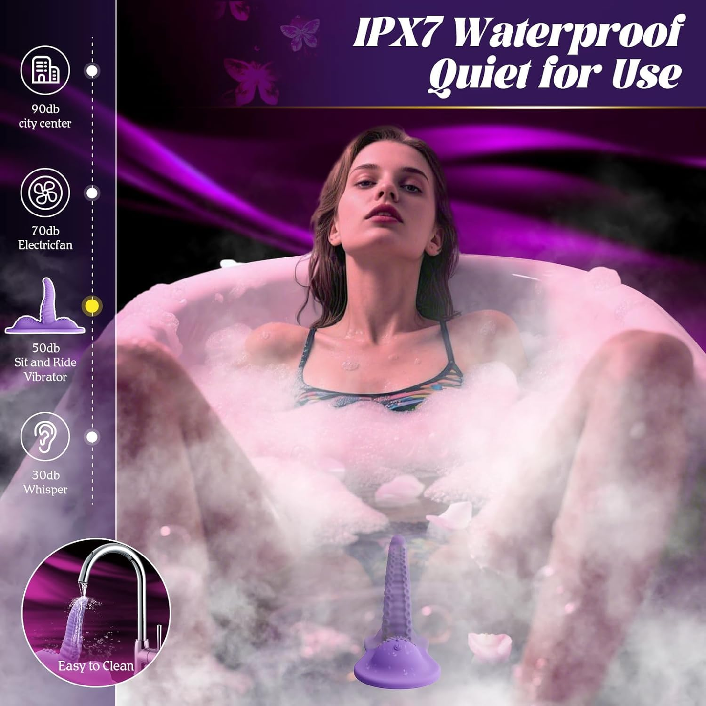 VelvetHydra Riding Dildo Vibrator