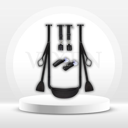 SwingShift 2-in-1 Door Sex Swing & Restraint Set 300lb