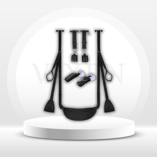 SwingShift 2-in-1 Door Sex Swing & Restraint Set 300lb
