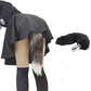 Tapón anal de acero ObsidianTail Black Fox Tail 18"