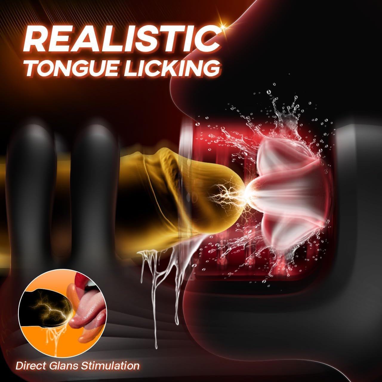 LumiGrip Entrenador Rotatorio Masculino Stroker 9 Modos LCD