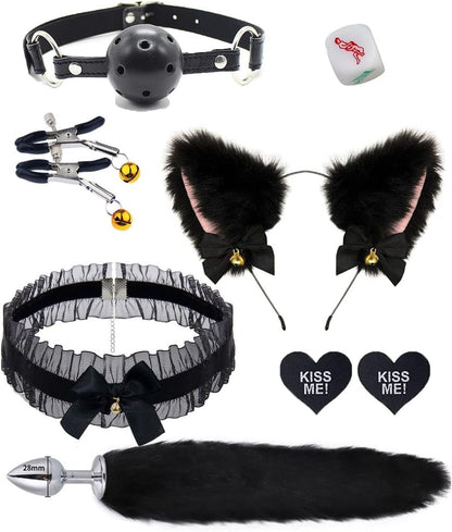 WildDesire Faux Fur Tail Plug BDSM Cosplay Set