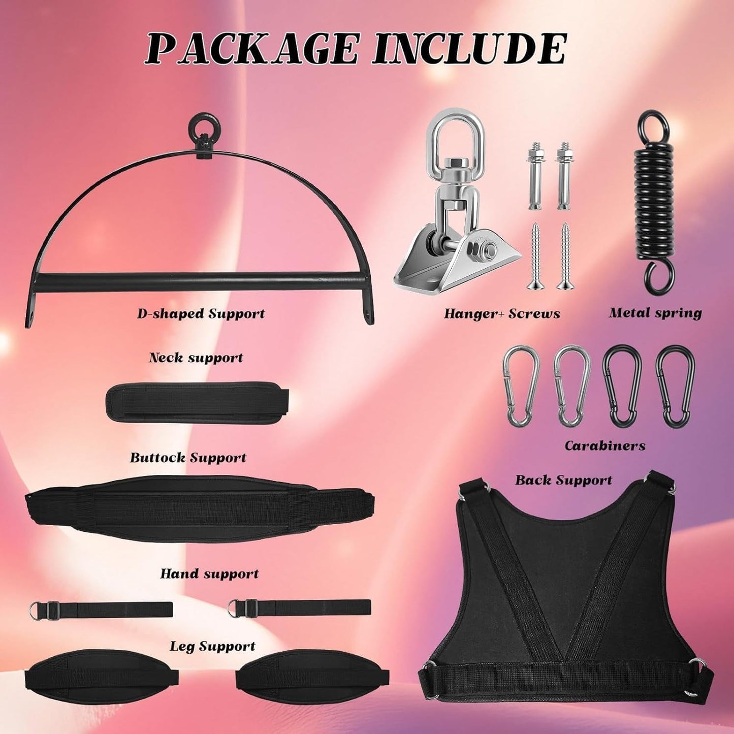 Columpio sexual ajustable VortexLift Premium 360° 362kg