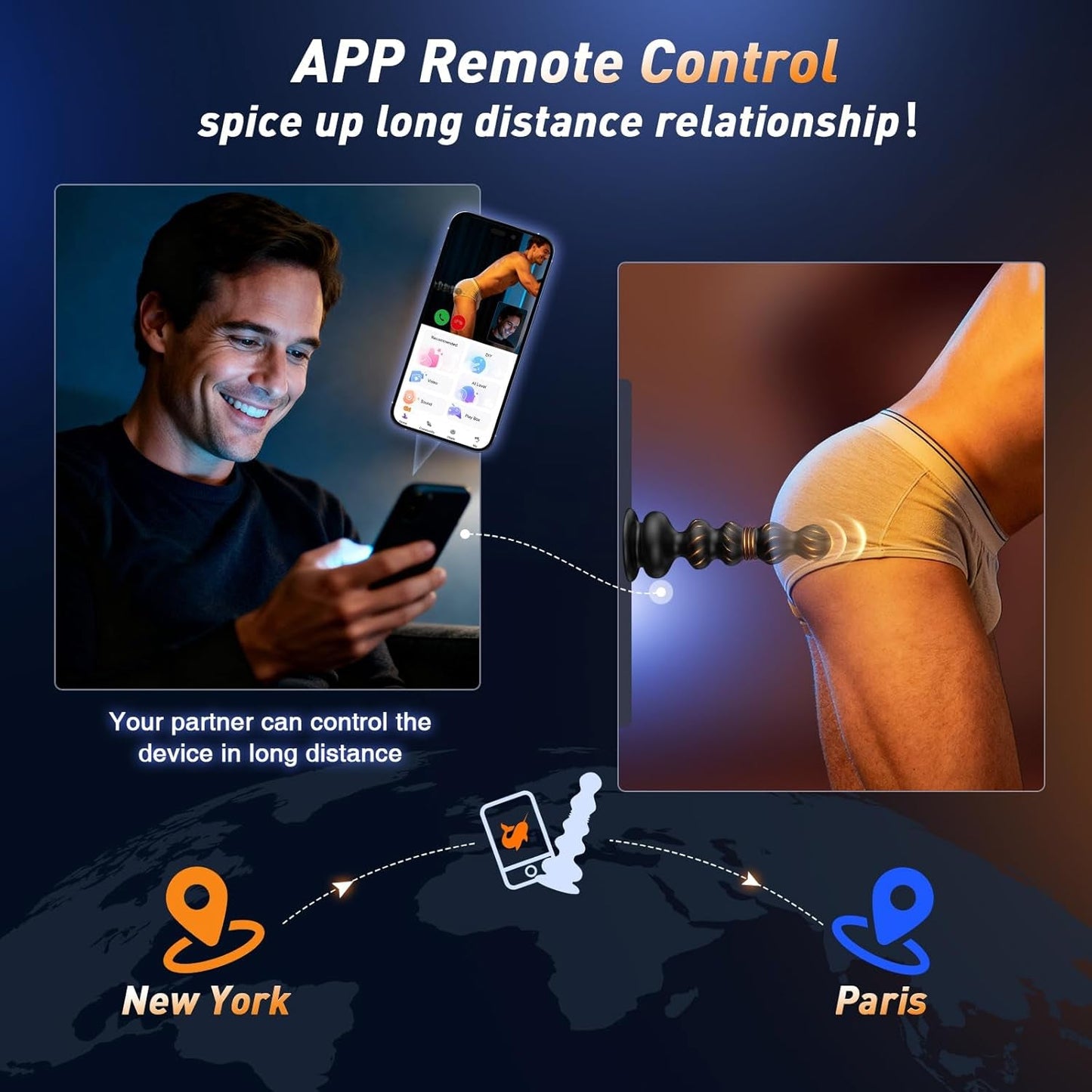 ThrustWave Anales con Cuentas para Masaje de Próstata