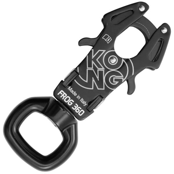 Émerillon à manille montable sur anneau pour anneaux de suspension - 23 kN - Frog 360 - Émerillon compatible avec les textiles