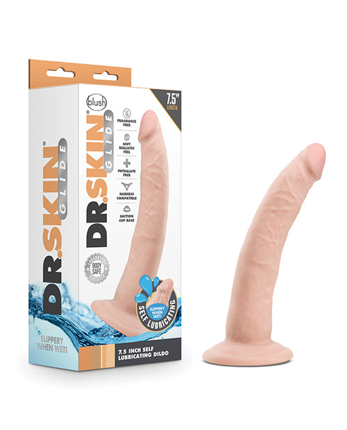 Gode auto-lubrifiant Glide 7,5" - Vanille