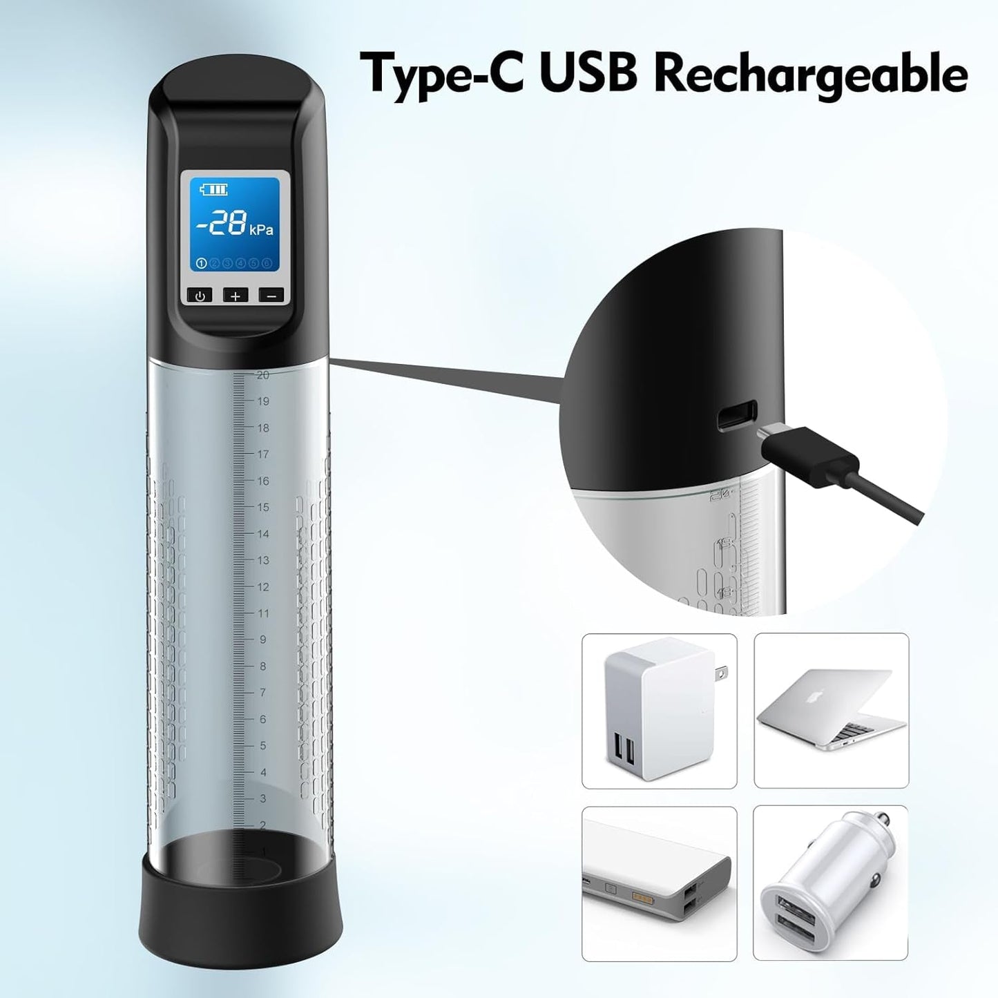 Pompe Pénienne Électrique CoreDrive 6 Modes Affichage LED