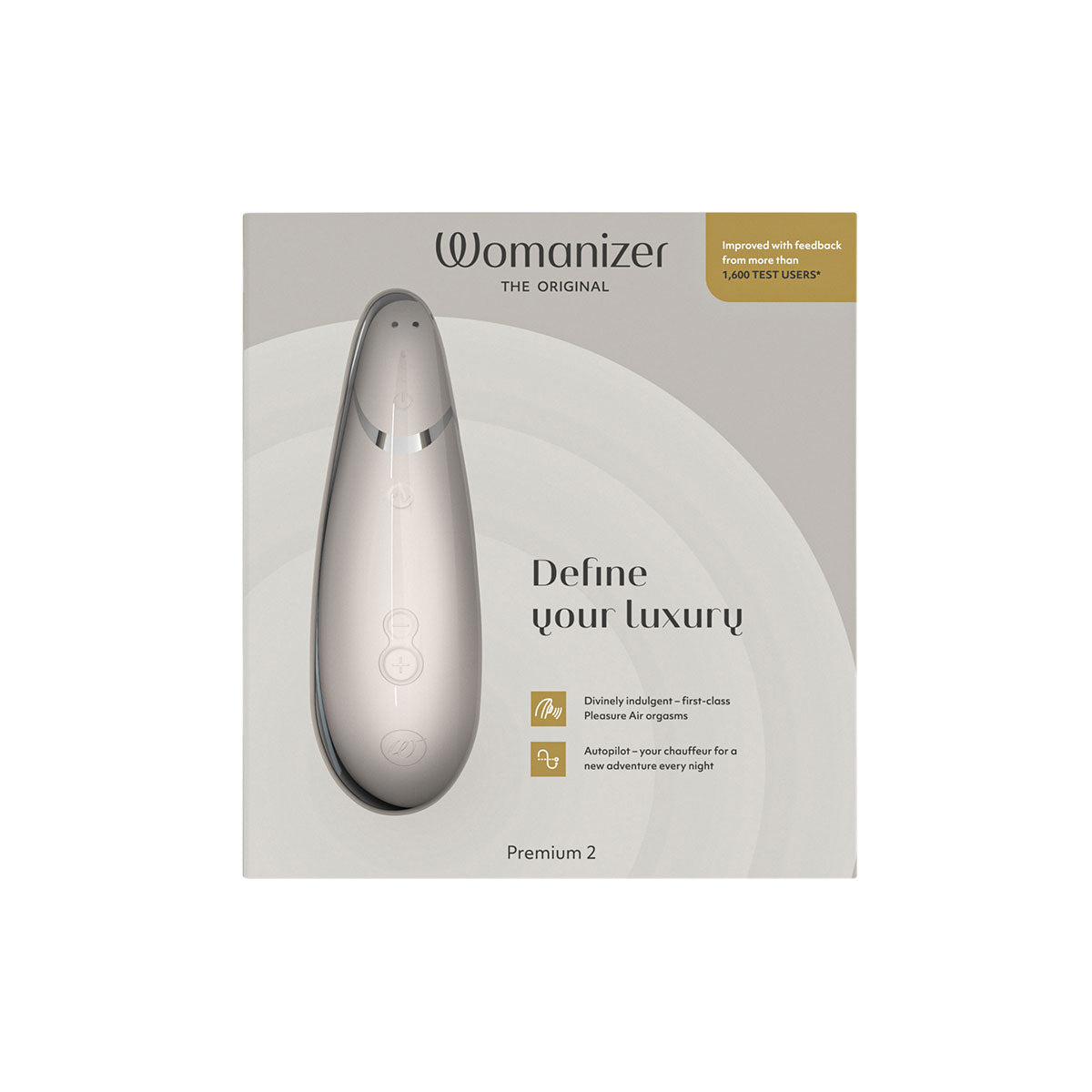 Womanizer Premium 2 Clit Sucker - Warm Gray