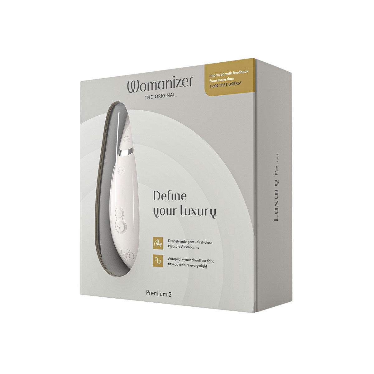 Womanizer Premium 2 Clit Sucker - Warm Gray