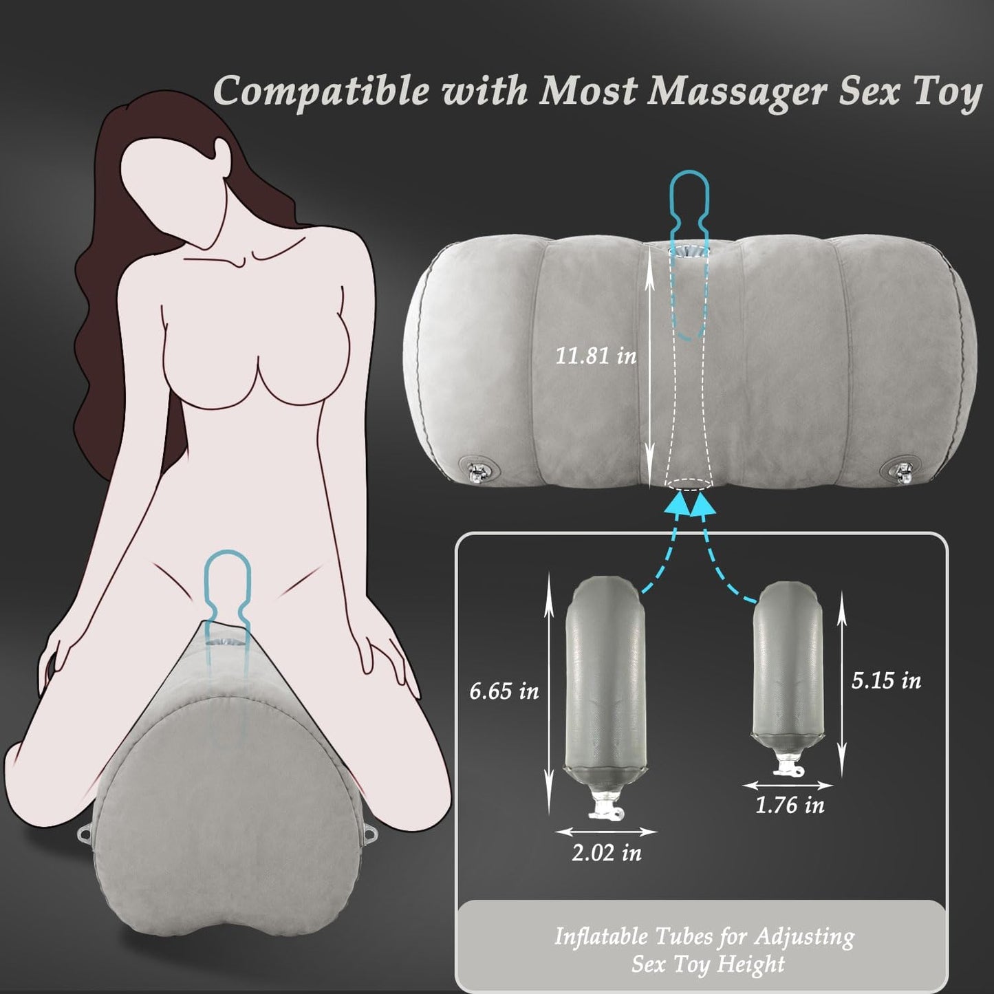 SatinPulse Sex Pillow Cuffs Set
