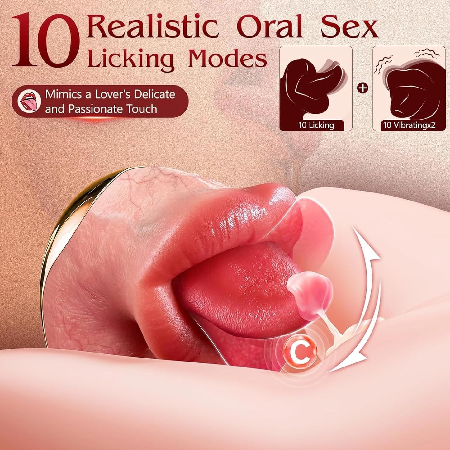 OralyaX AI Consolador con Empuje 10 Modos de Lamido 10 Modos de Empuje