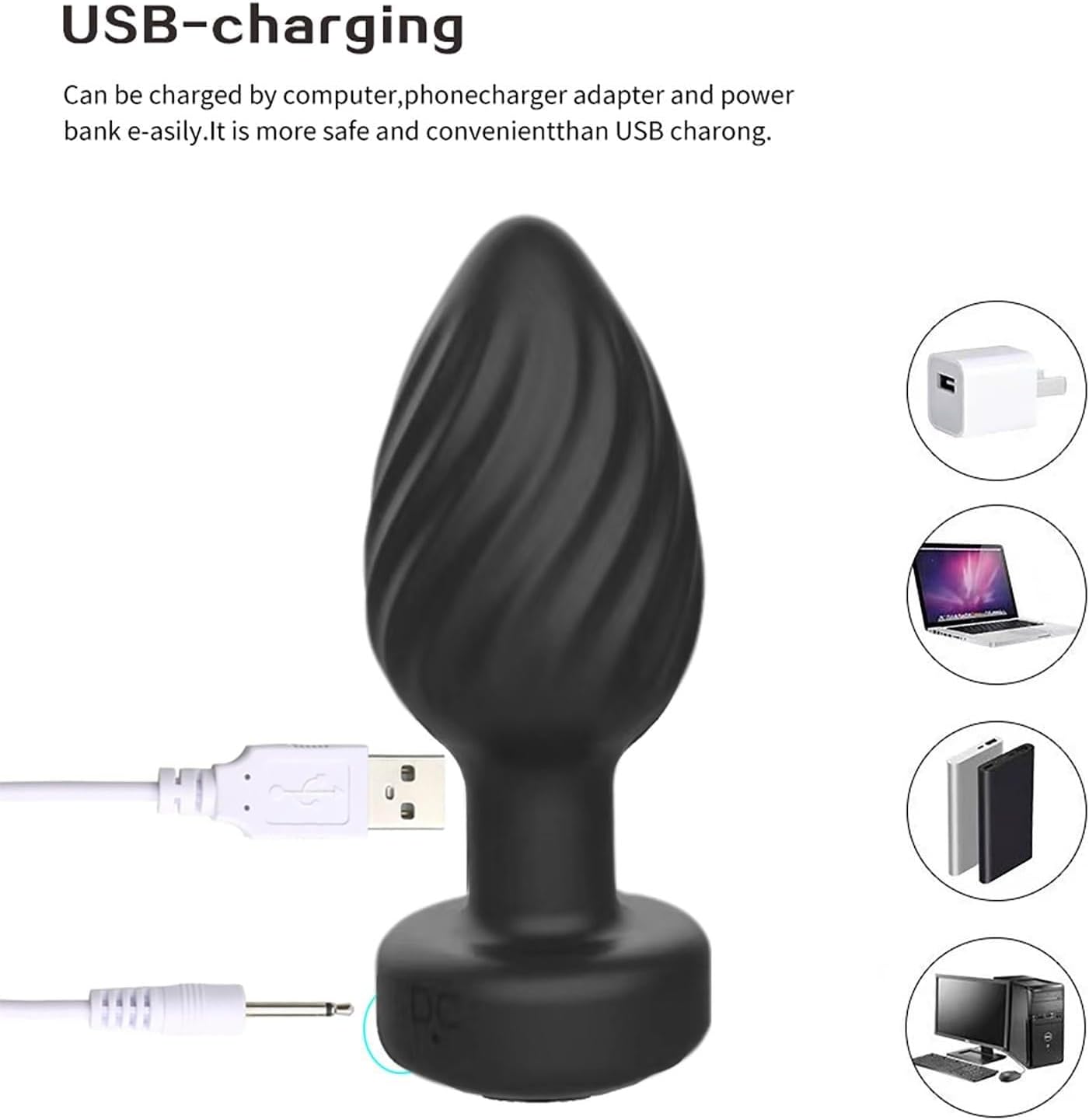 SirenSurge tapón anal vibratorio a control remoto