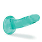 B Yours Plus Dildo rígido y feliz de 5.5" - Turquesa
