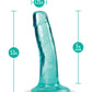 B Yours Plus Dildo rígido y feliz de 5.5" - Turquesa