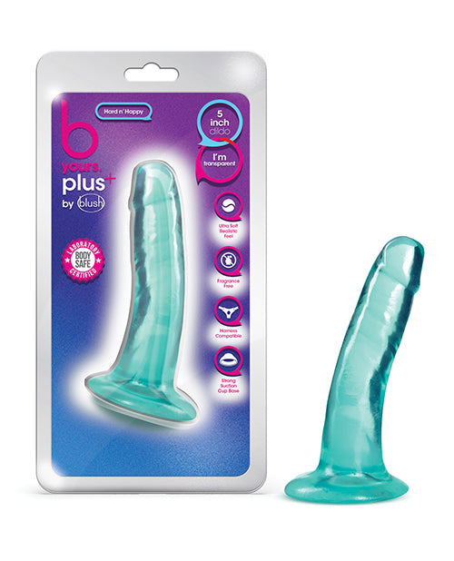 B Yours Plus, godemichet rigide et joyeux de 14 cm – sarcelle