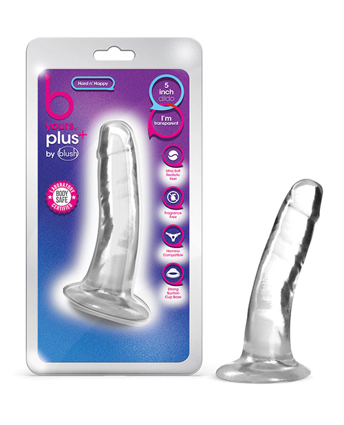 B Yours Plus 5,5" gode en thermoplastique transparent