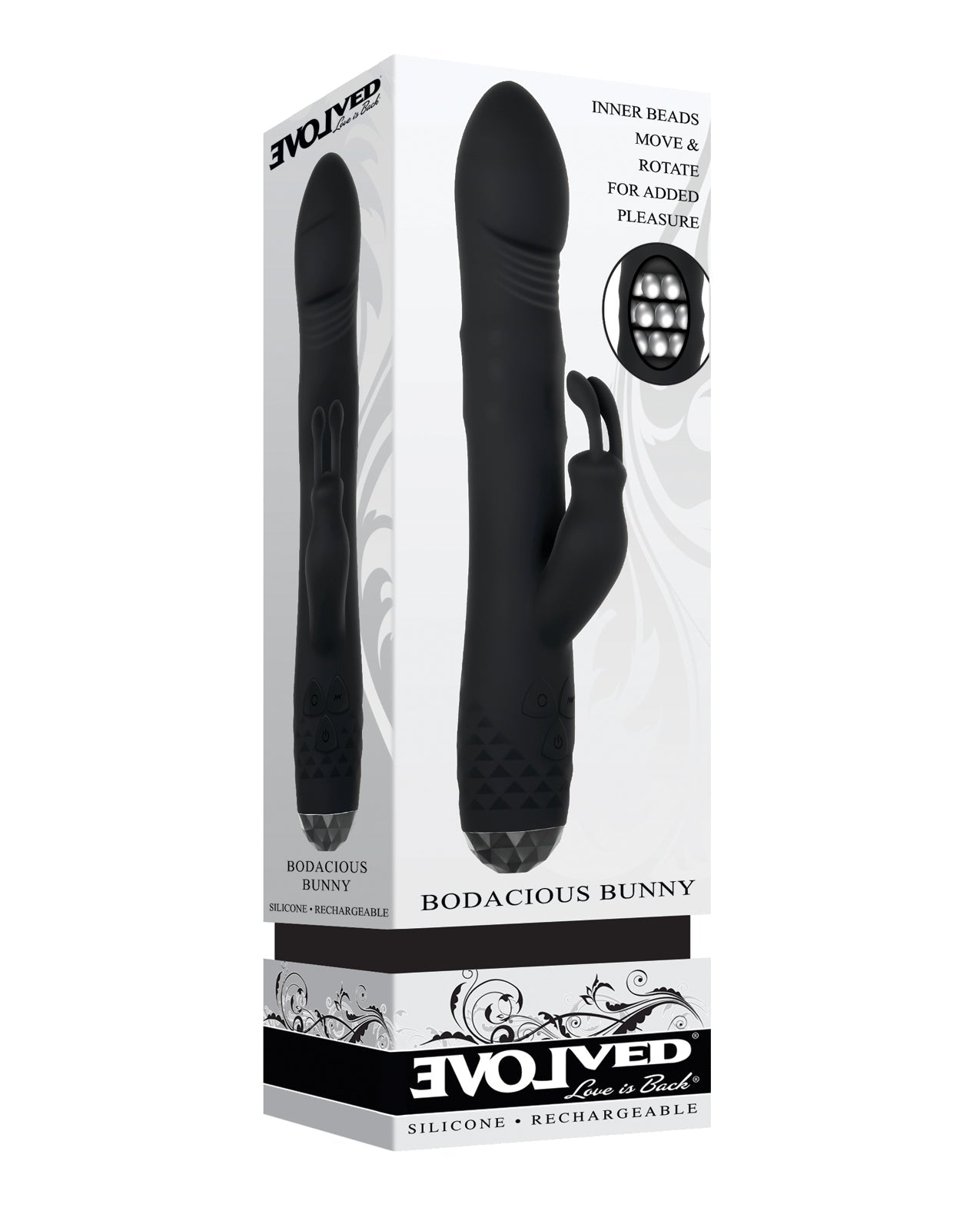 Conejo Bodacious Giratorio - Negro