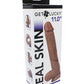 Get Lucky 11" Real Skin Dildo - Light Brown