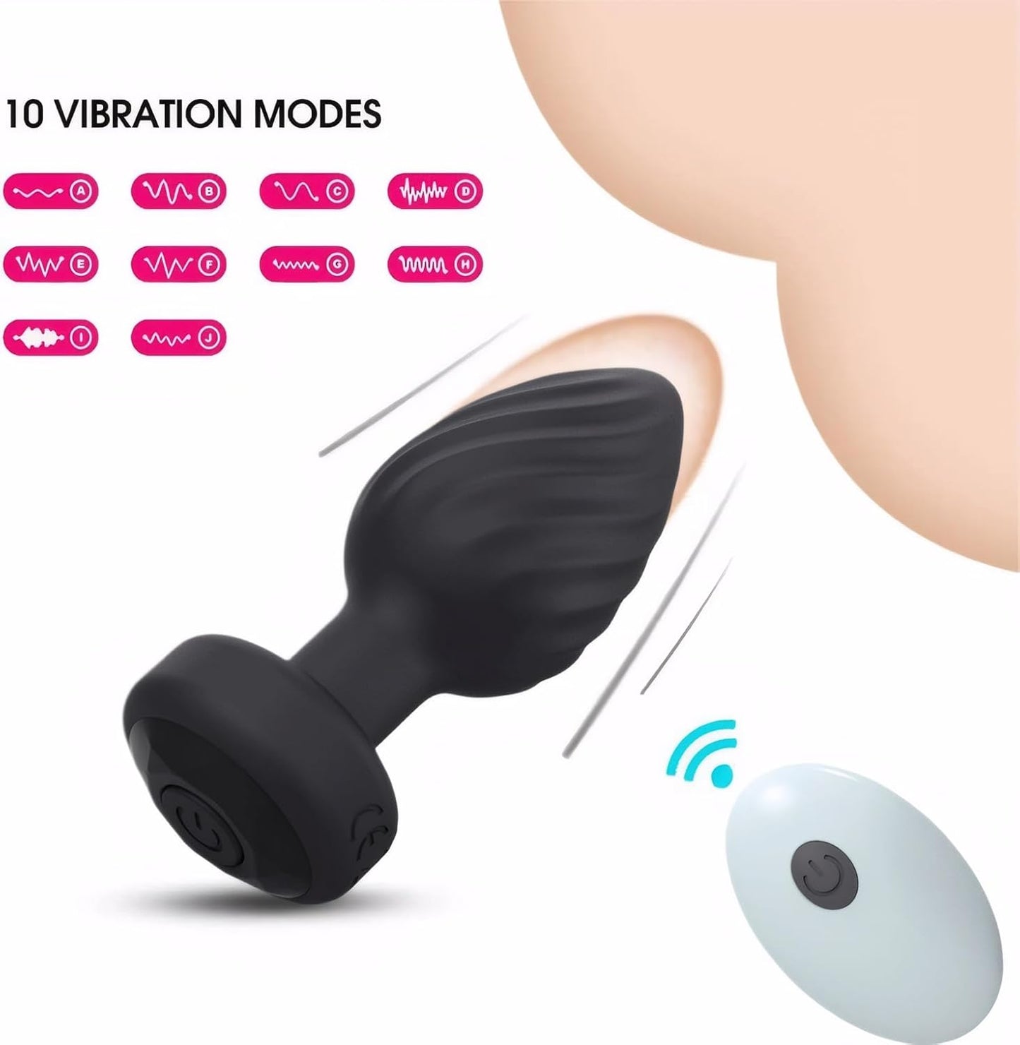 SirenSurge tapón anal vibratorio a control remoto