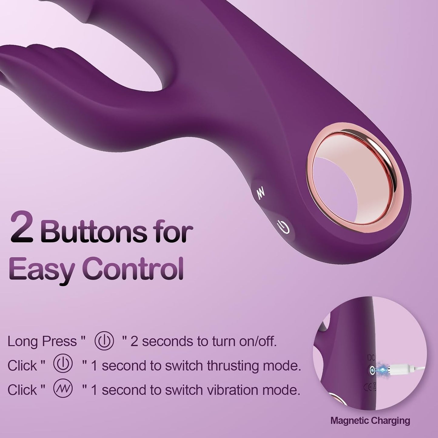 Vibrador de empuje de punto G PureCrave