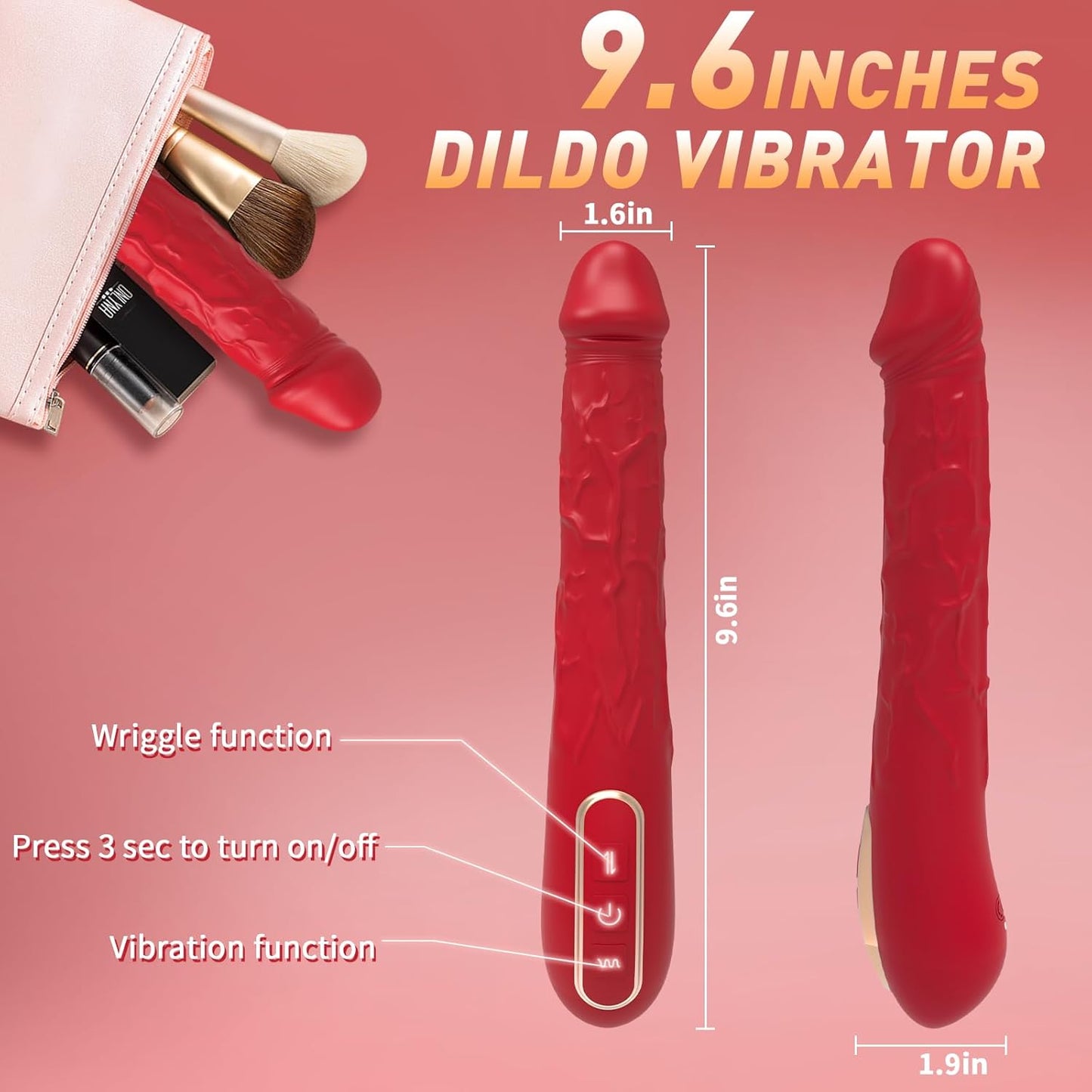 Vibrador de punto G SensualTide de 9.6"