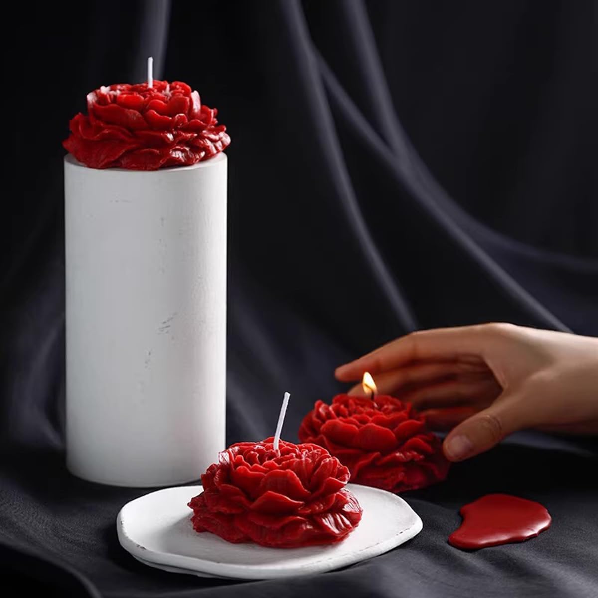 Velas BDSM de cera de baja temperatura (4 unidades)