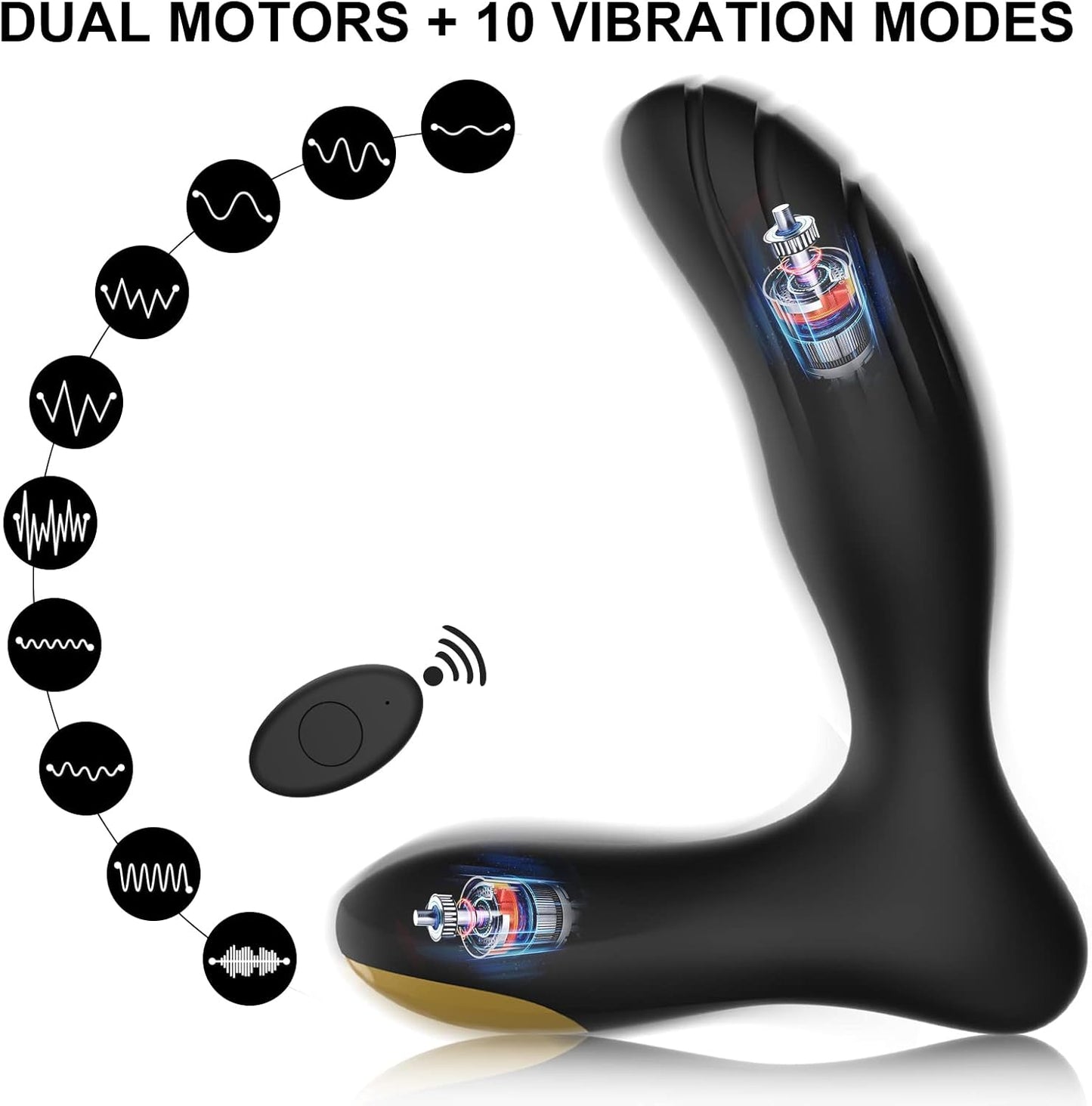 Masajeador de Próstata NovaReach Vibratorio con Control Remoto