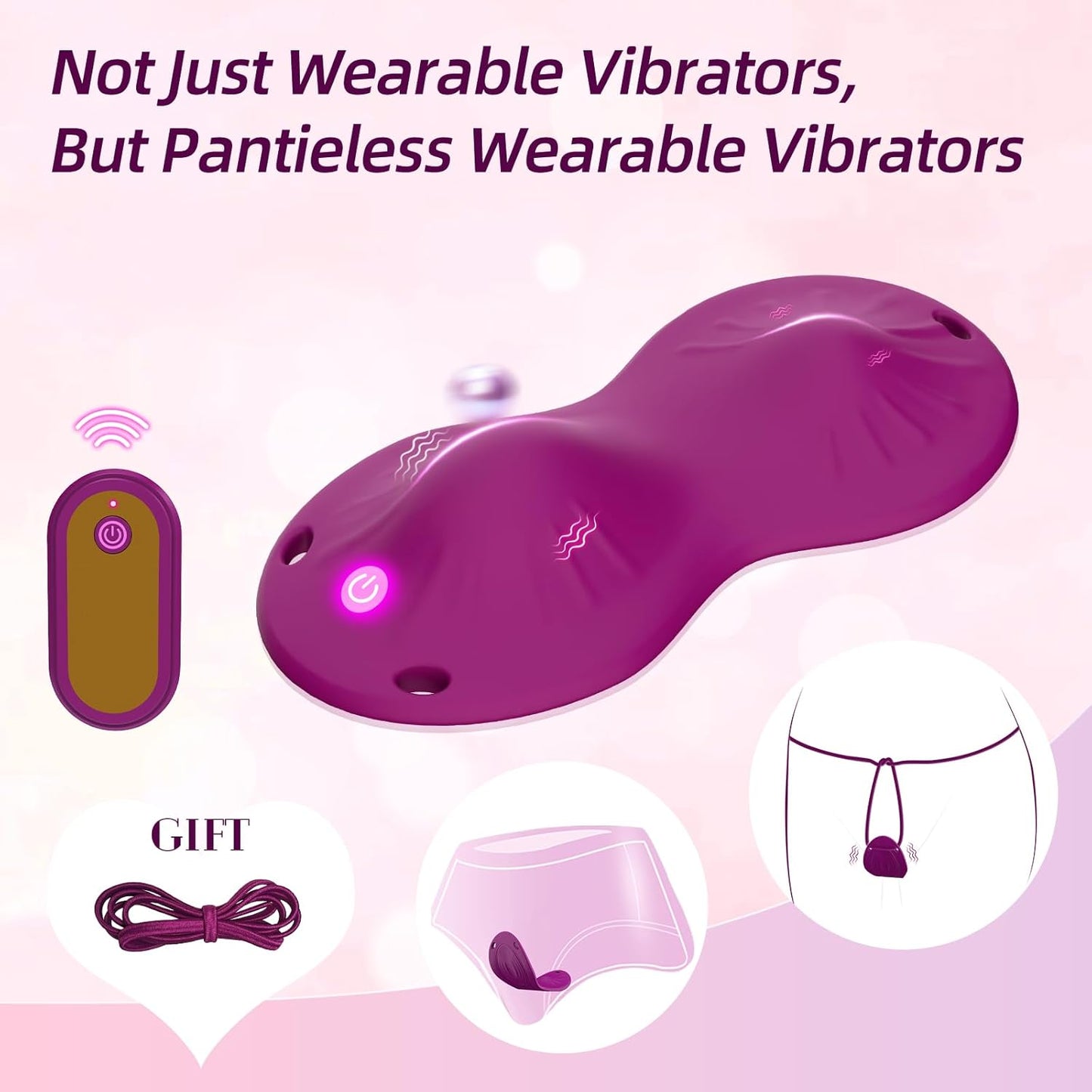 Vibrador de bragas portátil OpalPulse