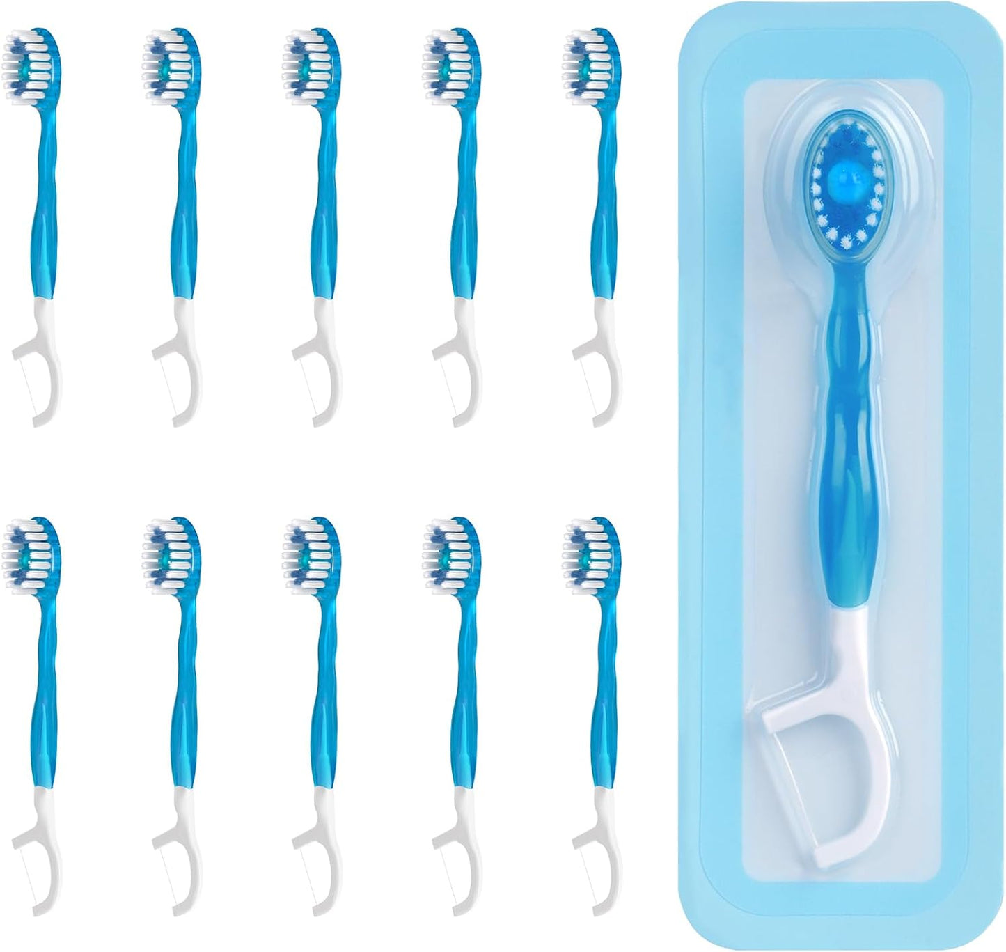 Cepillo de dientes de viaje con pasta dental incorporada Morning After (10 unidades)