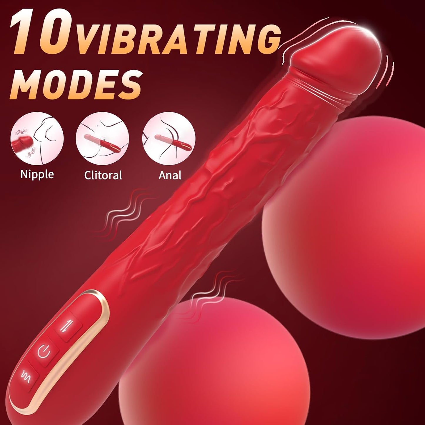 Vibrador de punto G SensualTide de 9.6"