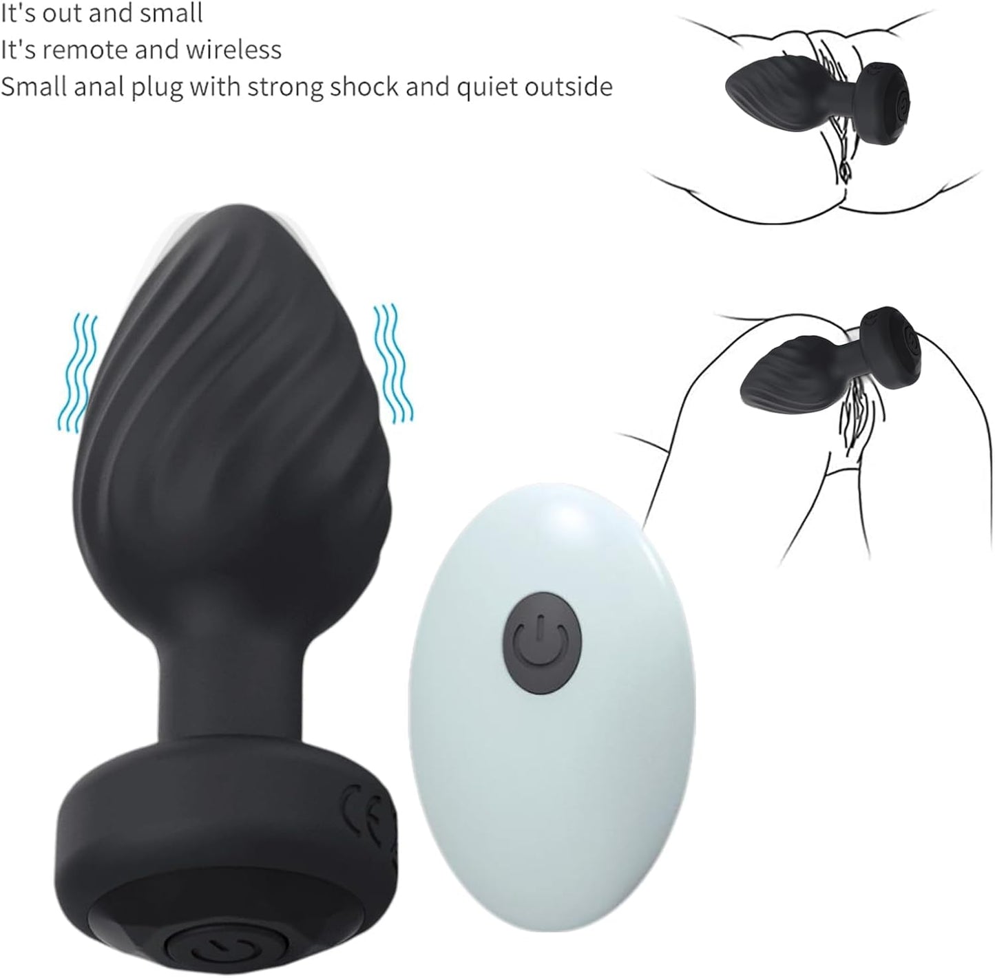 SirenSurge tapón anal vibratorio a control remoto