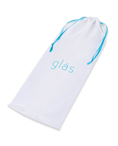 Dildo de cristal rugoso Glas 9" de rosa púrpura