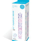 Dildo de cristal rugoso Glas 9" de rosa púrpura