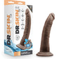 Dildo autolubricante Glide de 7.5" - Chocolate