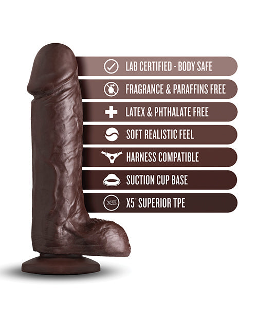 Coverboy Movie Star Godemichet de 20 cm - Chocolat