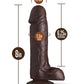 Coverboy Movie Star Godemichet de 20 cm - Chocolat