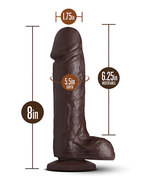 Coverboy Movie Star Godemichet de 20 cm - Chocolat