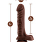 Coverboy El Dildo de DJ de 9" - Chocolate