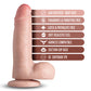 Dildo de 7.25" de Coverboy K Pop Star - Vainilla