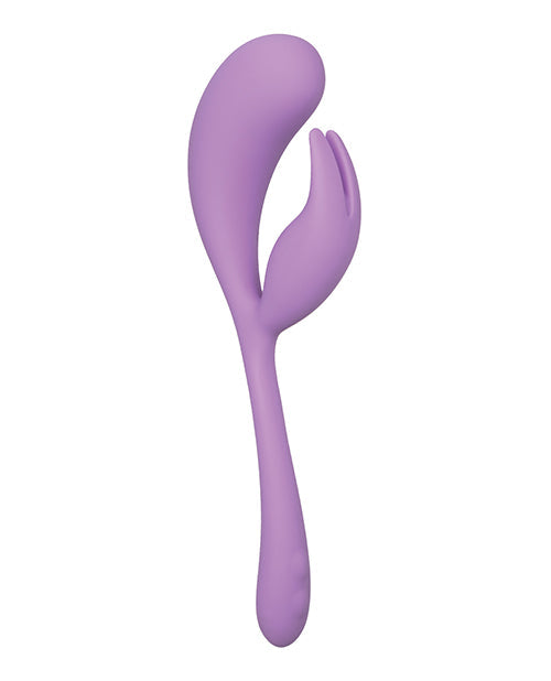 Elle Liquid Silicone Dual Flicker - Violet
